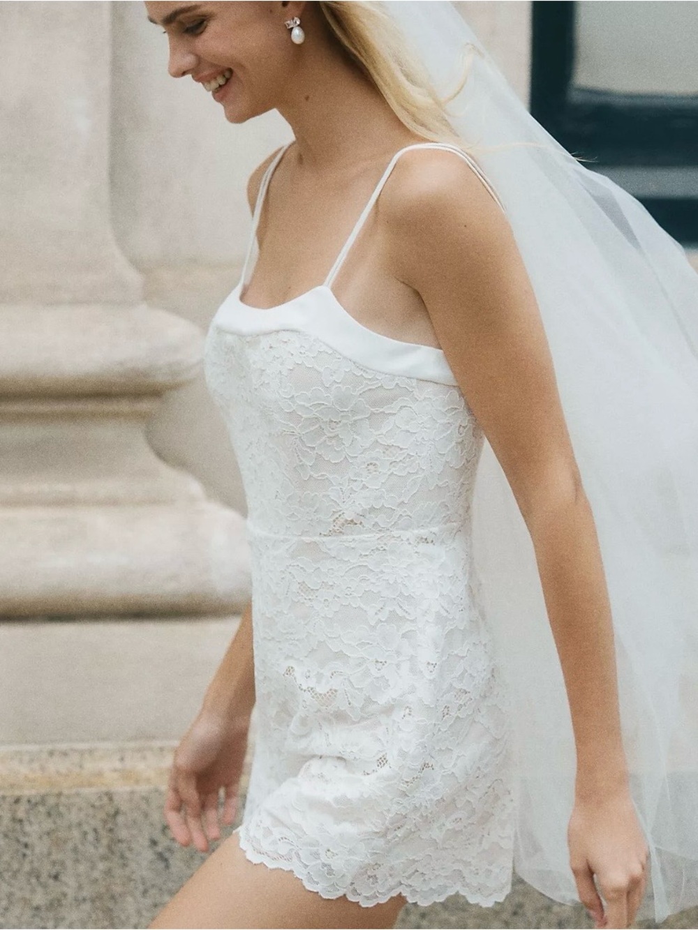 BHLDN White Lace Bridal Romper